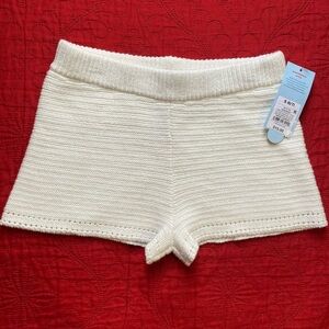 Cat & Jack Cream Knit Shorts